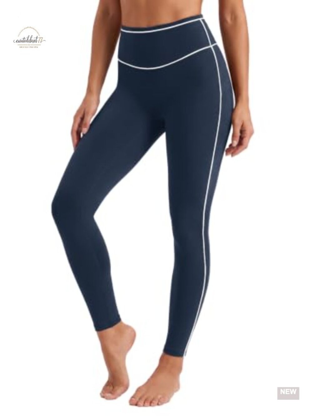 High Waist Leggings No Front Seam Tummy Control Yoga Pants